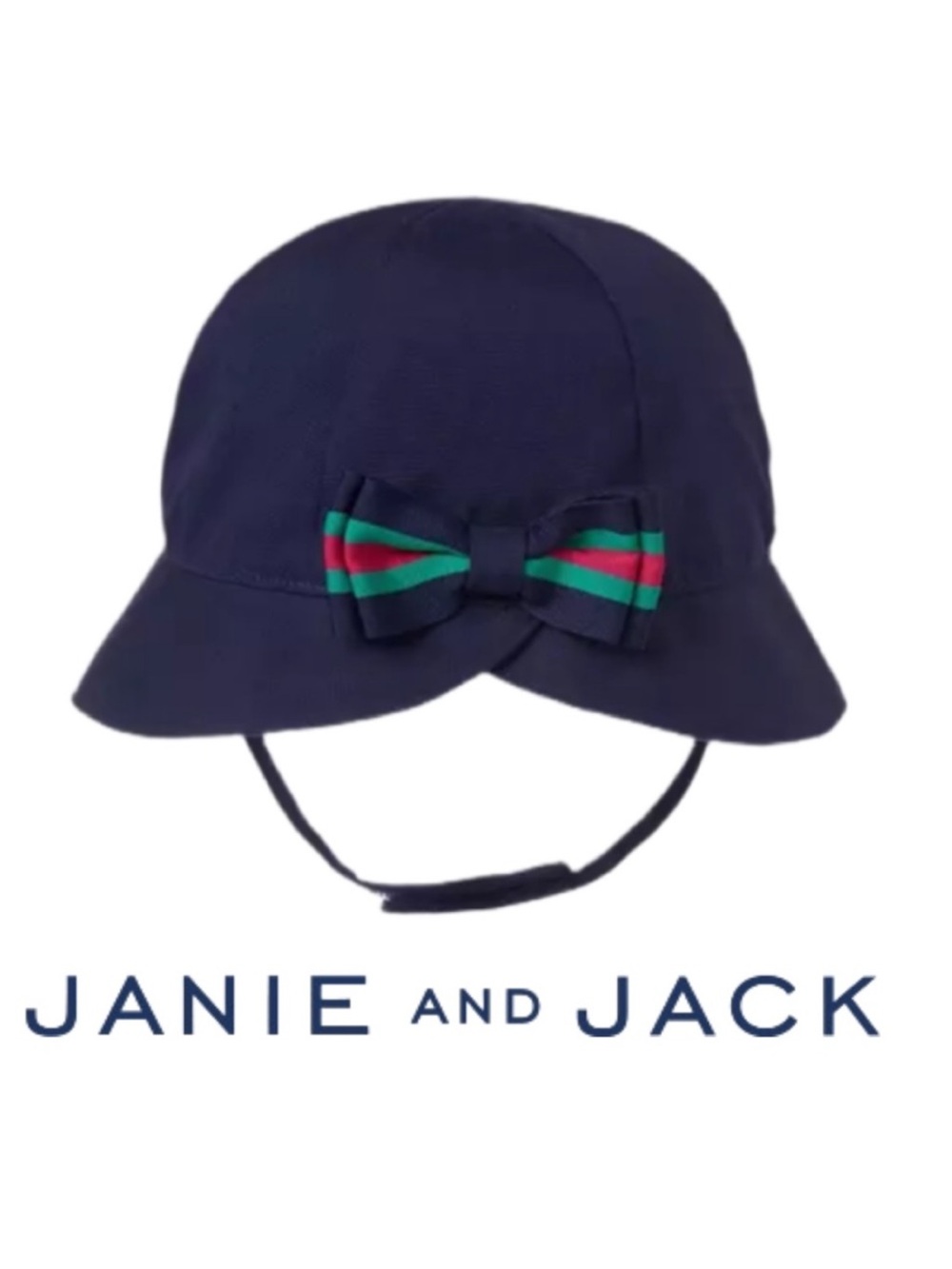 JANIE AND JACK | Navy Bow Bucket Hat Summer Beach Vacation